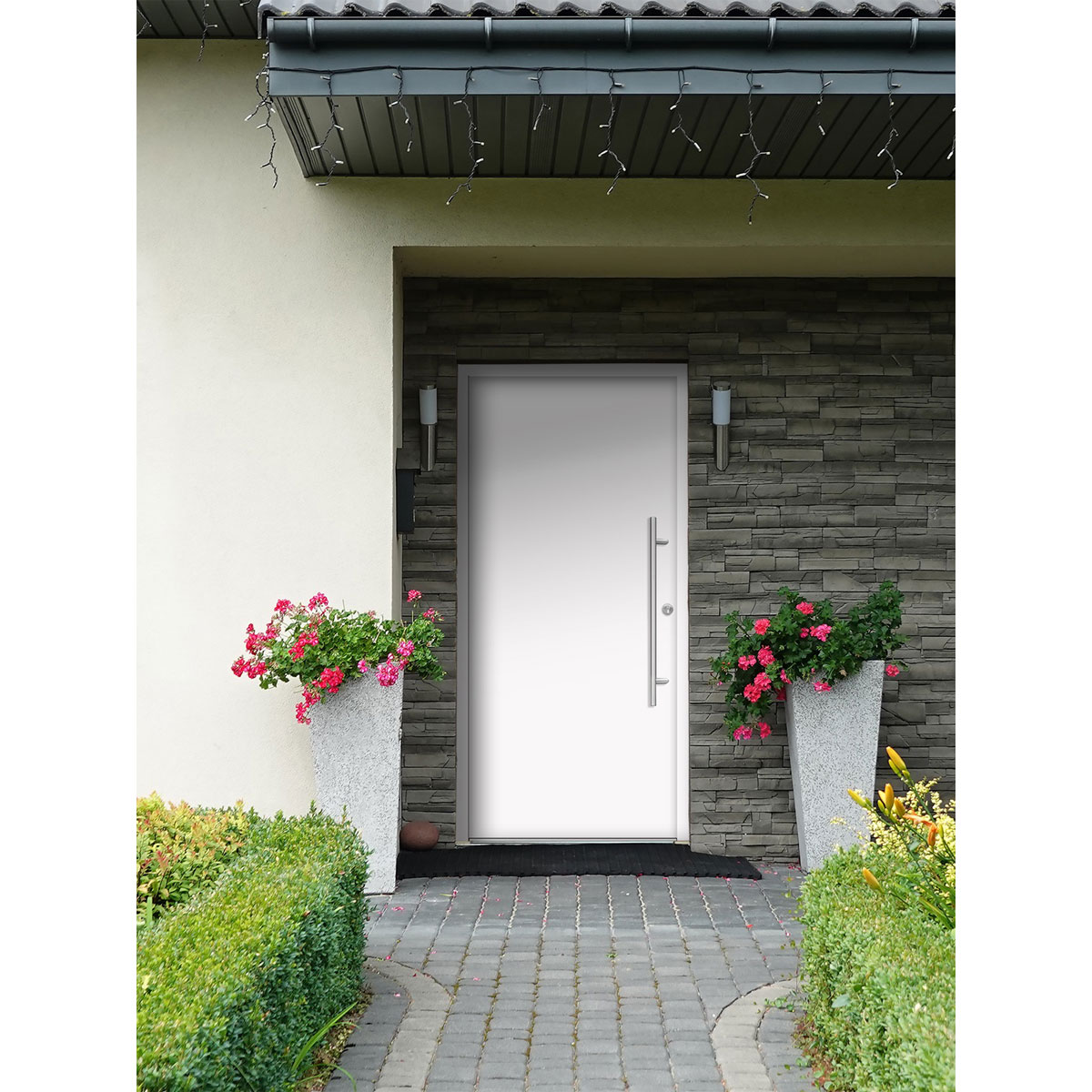 SplenDoor  Premium-Haustür Passivedoor Ribe energiesparend weiss 100 x 210 cm rechts Bild 2