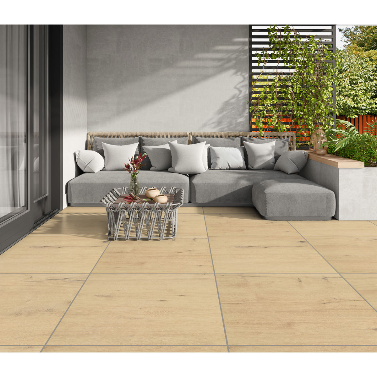 Feinsteinzeug-Platte No 1 Tile Wood beige 60 x 60 x 2 cm Bild 7