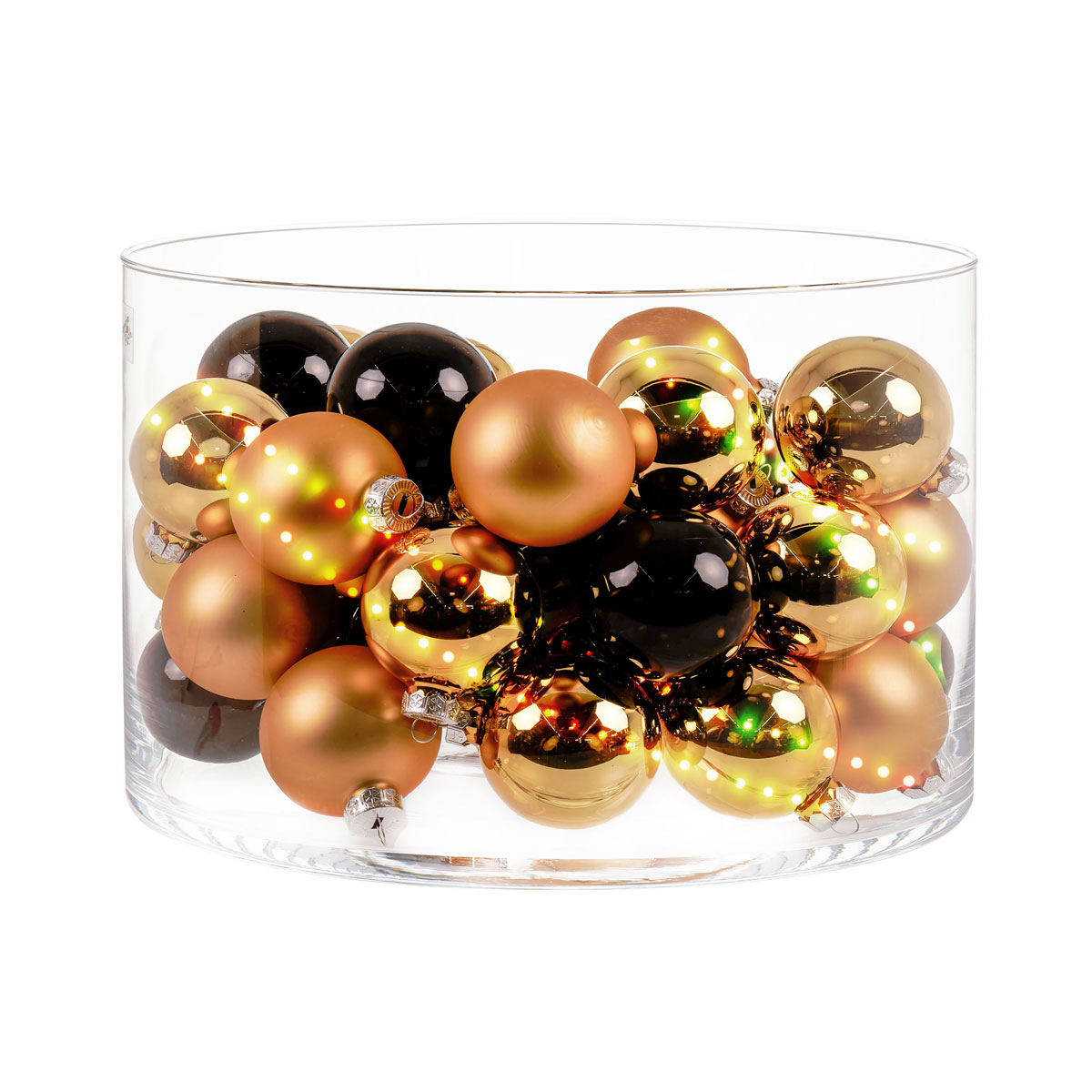 Ambientis Glaskugeln 6 cm schwarz gold Mix Bild 8