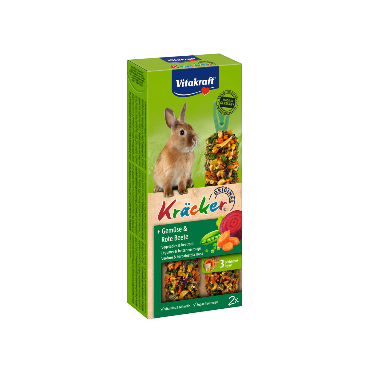 Vitakraft  Kräcker Gemüse Rote Beete für Zwergkaninchen Bild 2
