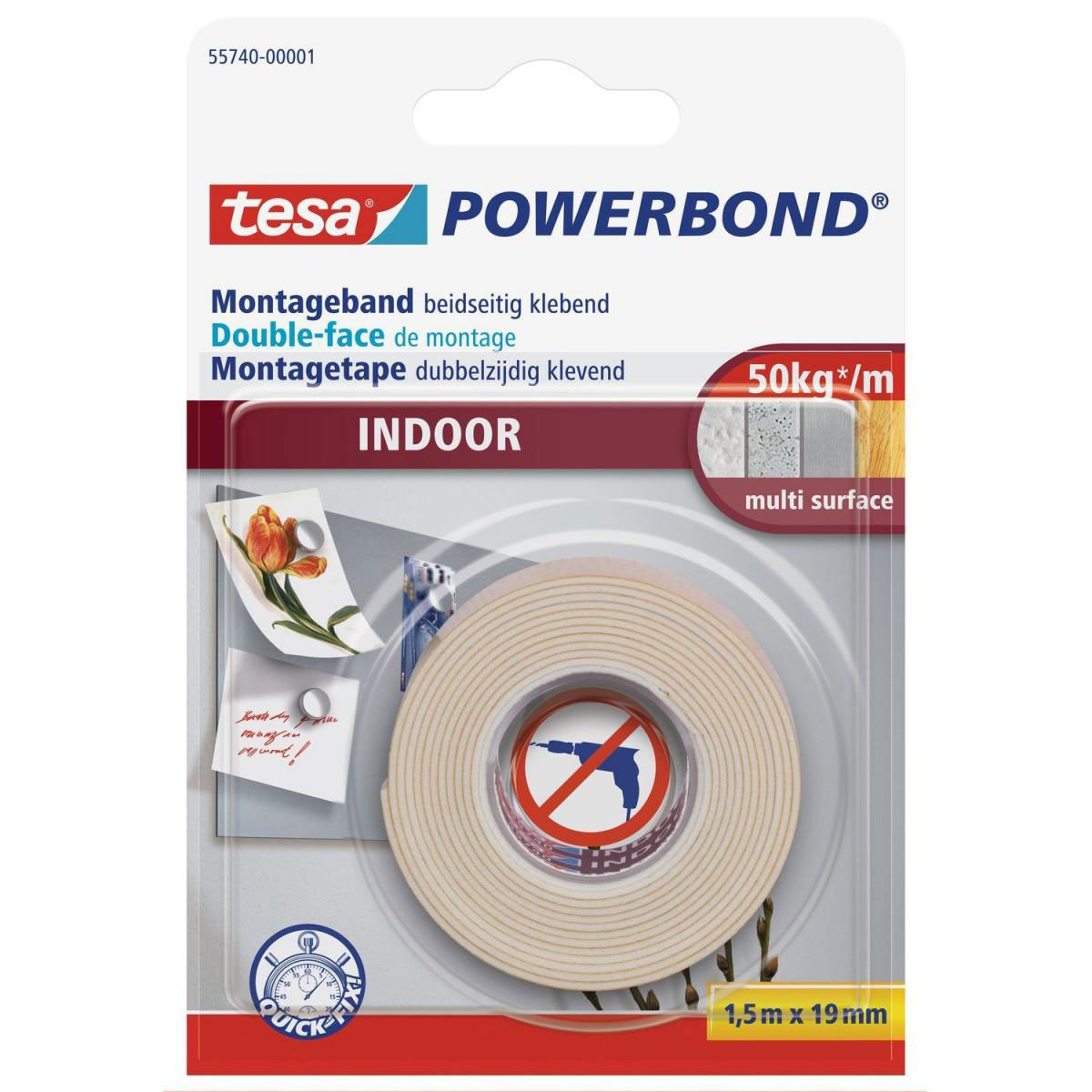 Tesa Powerbond 1,5mx19 mm