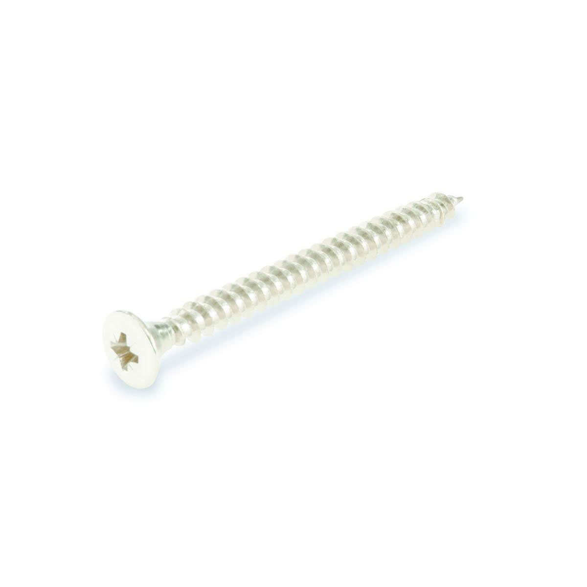 Suki Holzschraube Basic Linsenkopf Kreuzschlitz vernickelt 3 x 16 mm 30 Stück
