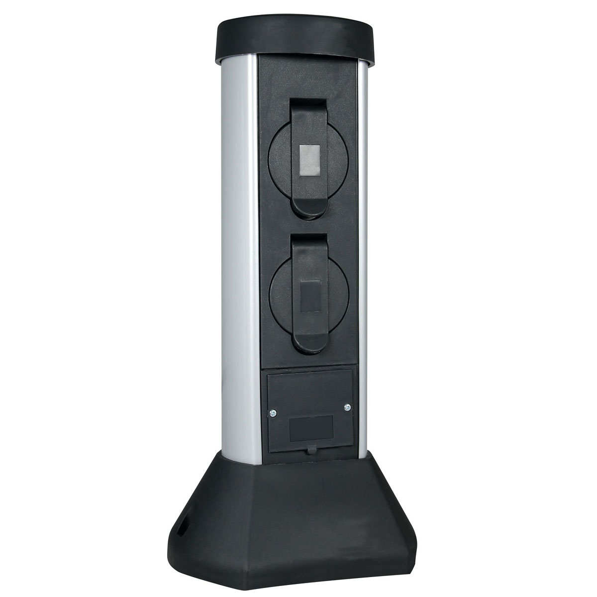 Steckdosensäule SilverCraft 2-fach 2m schwarz