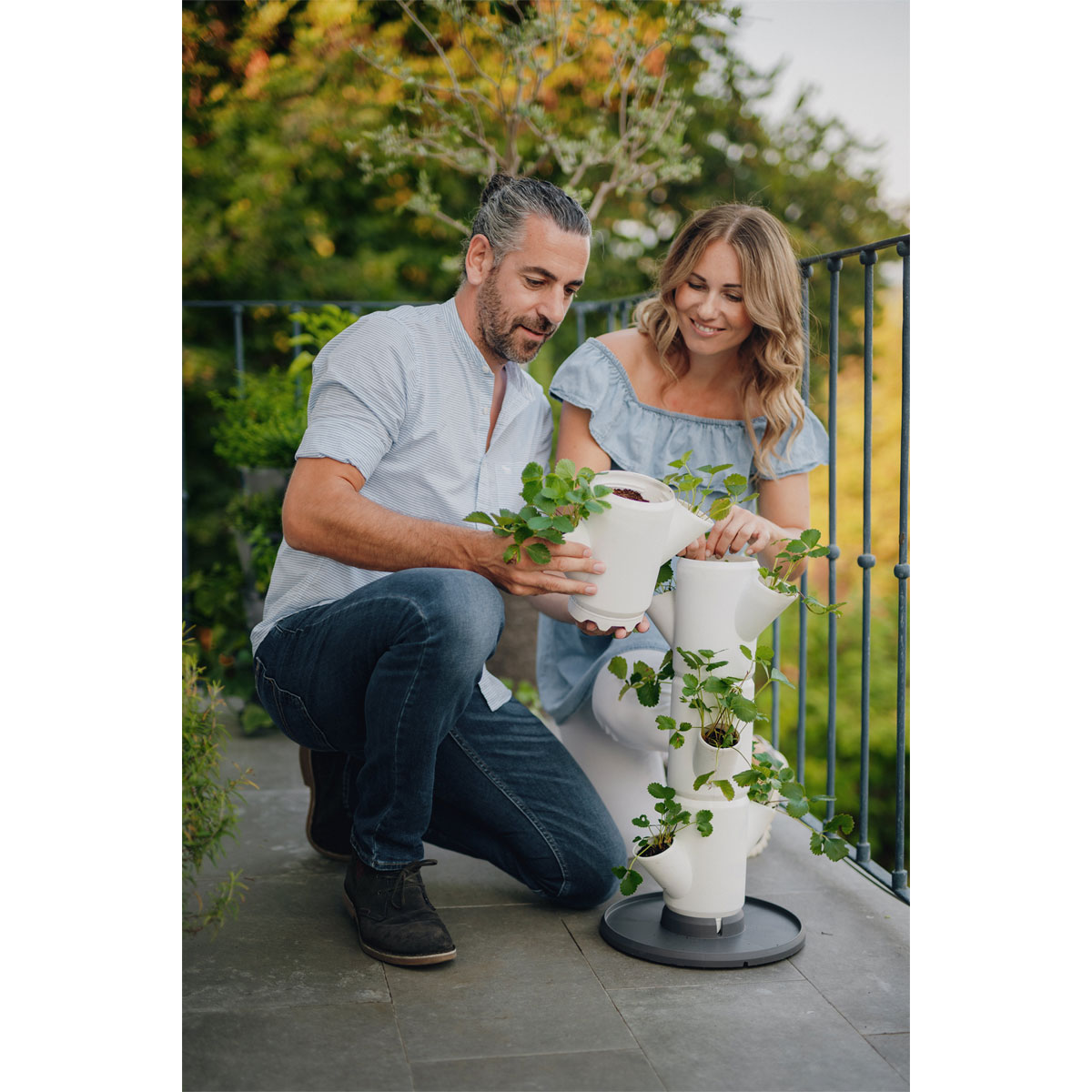 Erdbeerturm Sissi Strawberry Starter-Set weiß