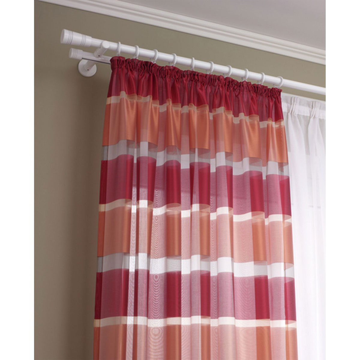 Gardinia Gardinenringe Chicago mit Gleiteinlage für Durchmesser 20 mm weiß Bild 4