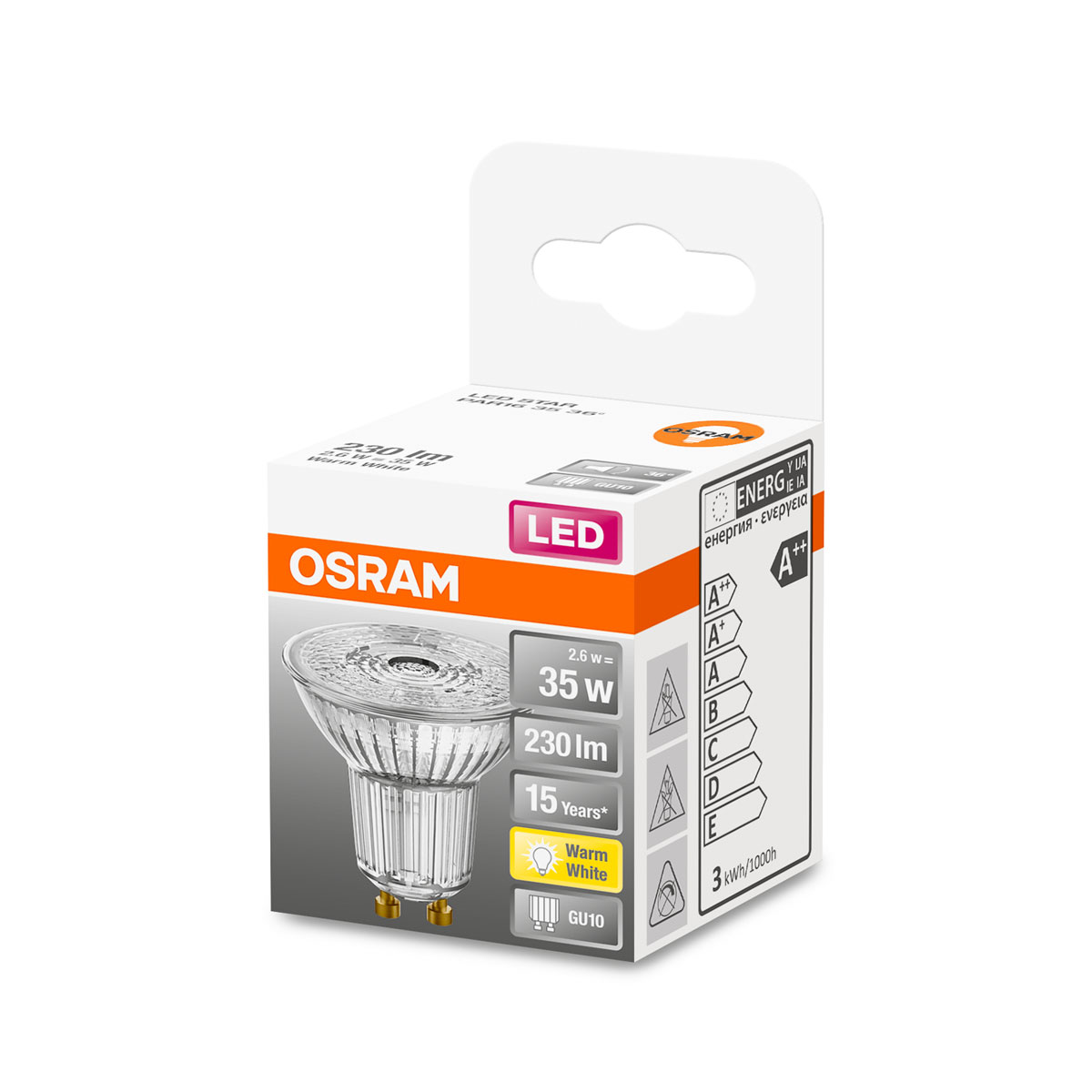 Osram LED-Leuchtmittel Reflektor 36 Grad 35W warmweiß Bild 2
