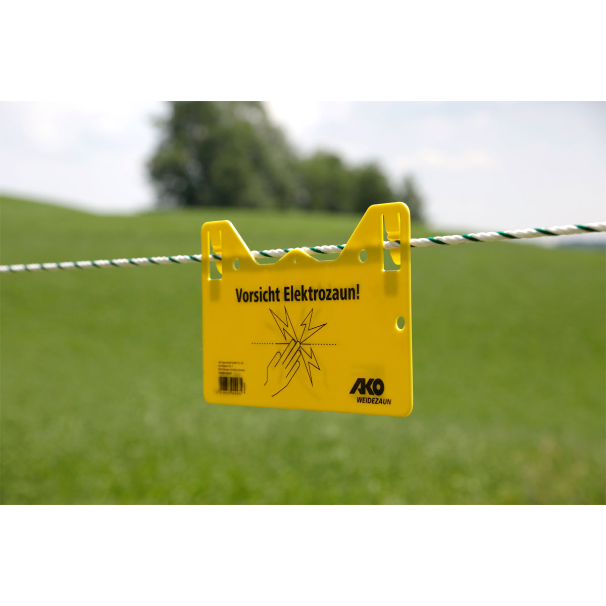 Warnschild beschriftet 26 x 15 cm gelb Bild 6