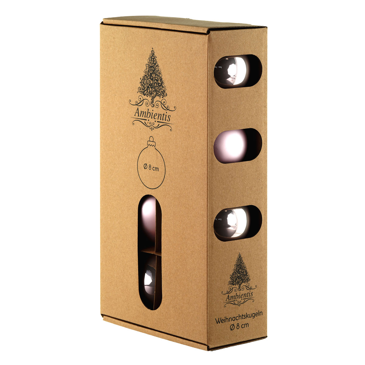 Ambientis Glaskugeln 8 cm rosa Mix Bild 2