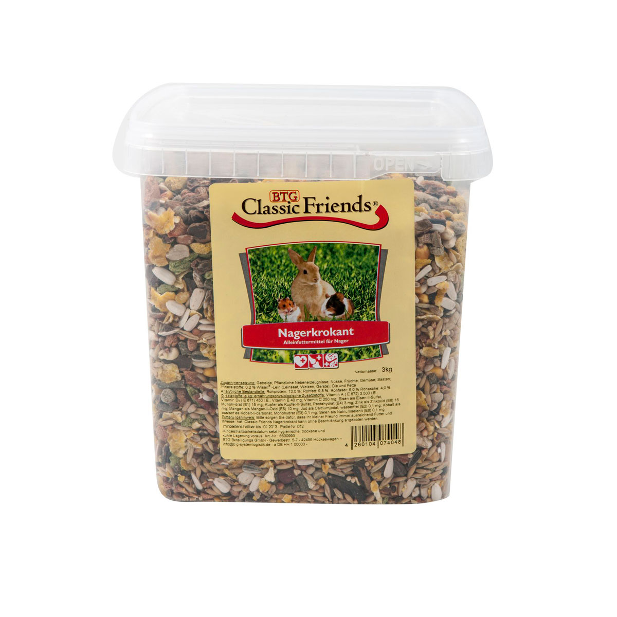 Classic Friends Nagerkrokant Eimer 3kg