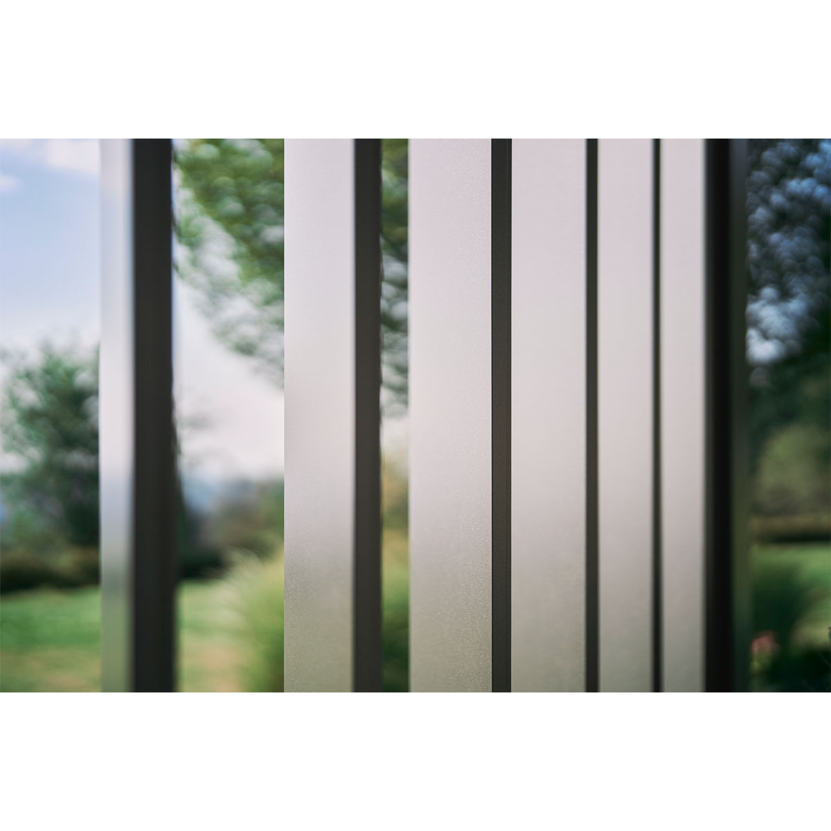 Biohort Lamellenseitenwand Gr. 3,5m dunkelgrau-metallic