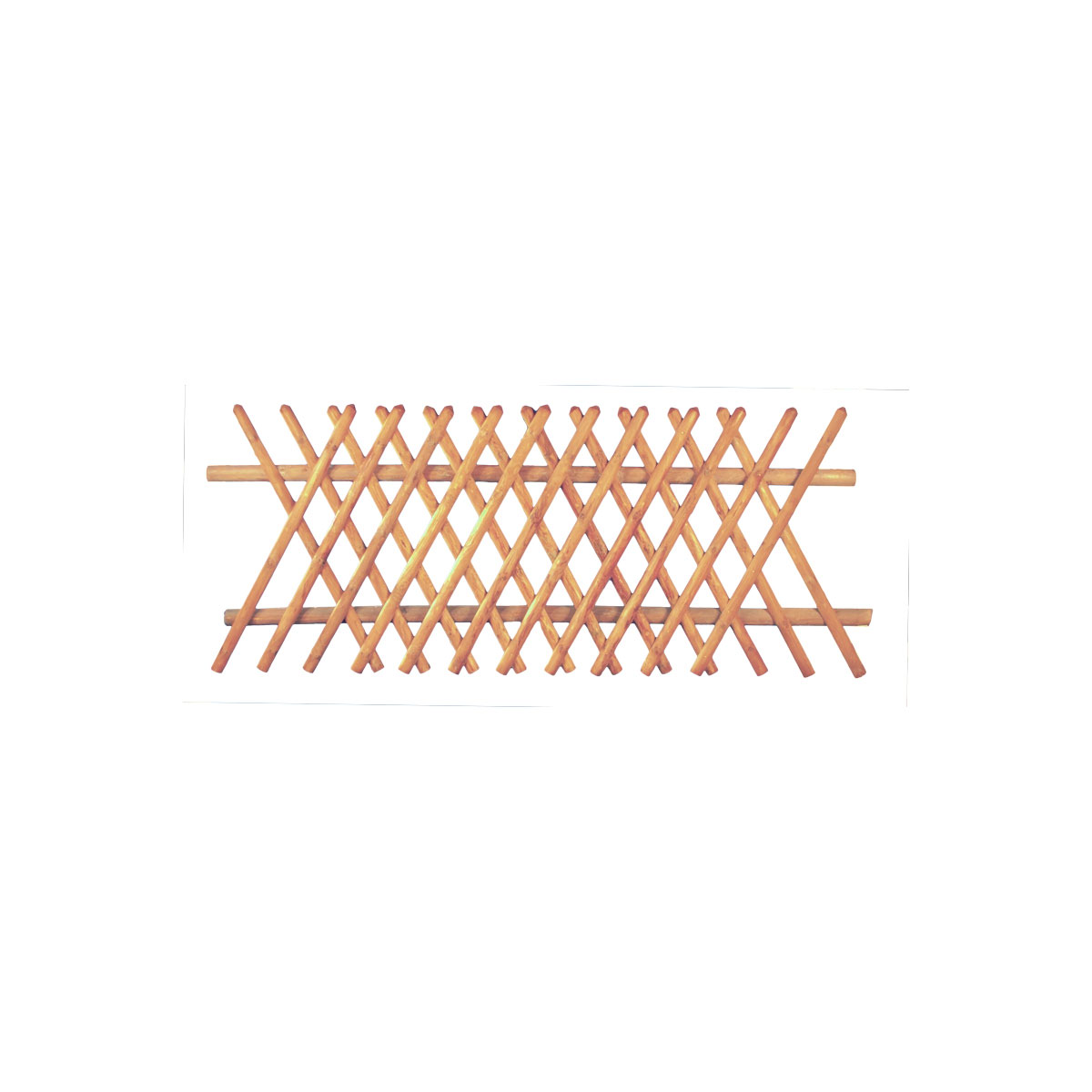 TETZNER & JENTZSCH Jägerzaun, braun, 250x100 cm, Latten 55 mm, ohne Querriegel
