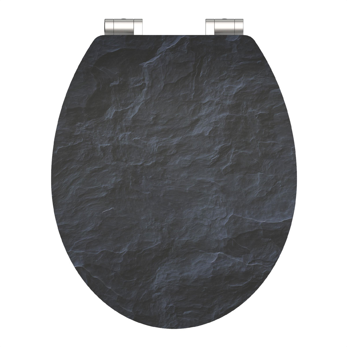 Schütte MDF HG WC-Sitz BLACK STONE mit Absenkautomatik