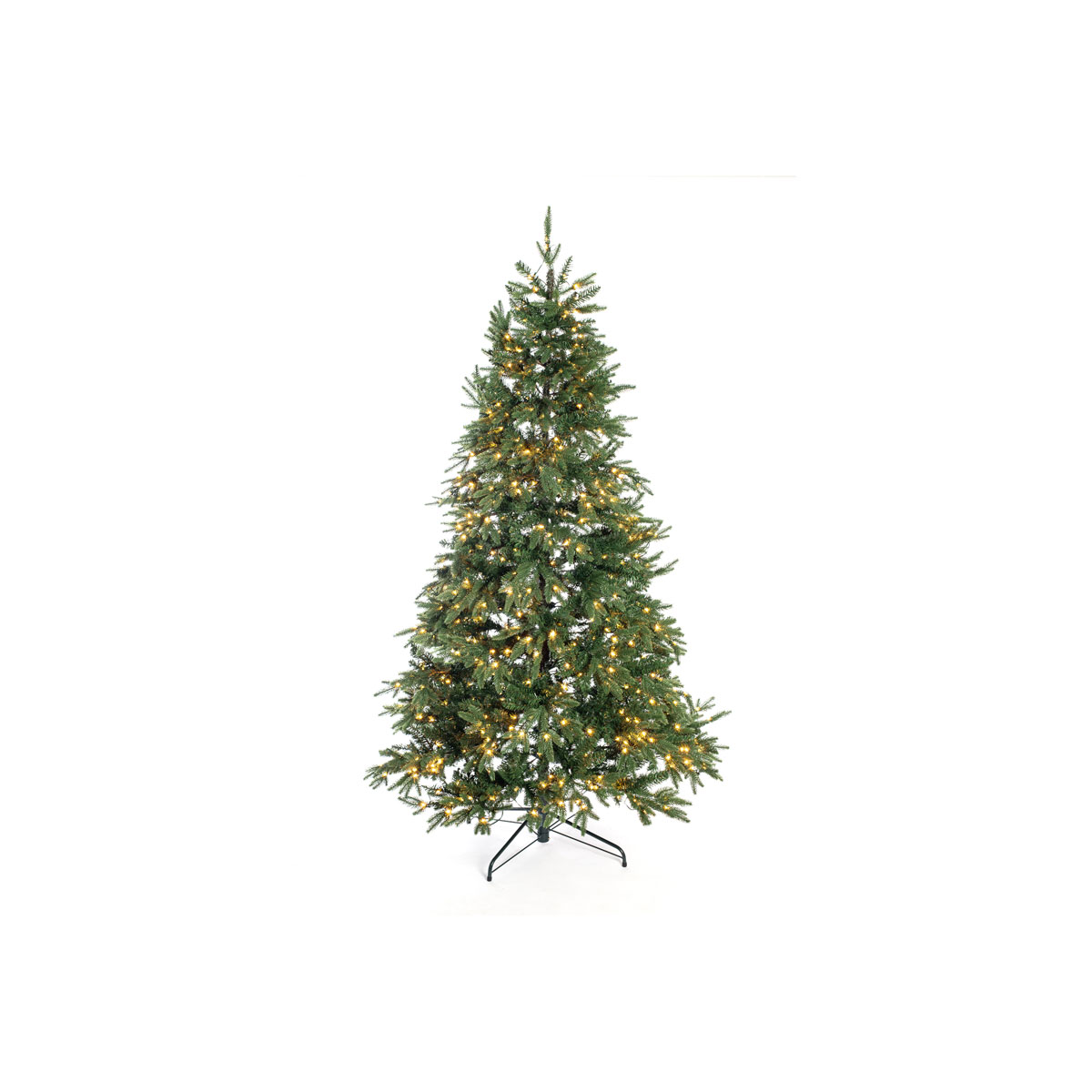 Künstlicher Weihnachtsbaum Sherwood Fichte inkl. LEDs 210 cm Grün