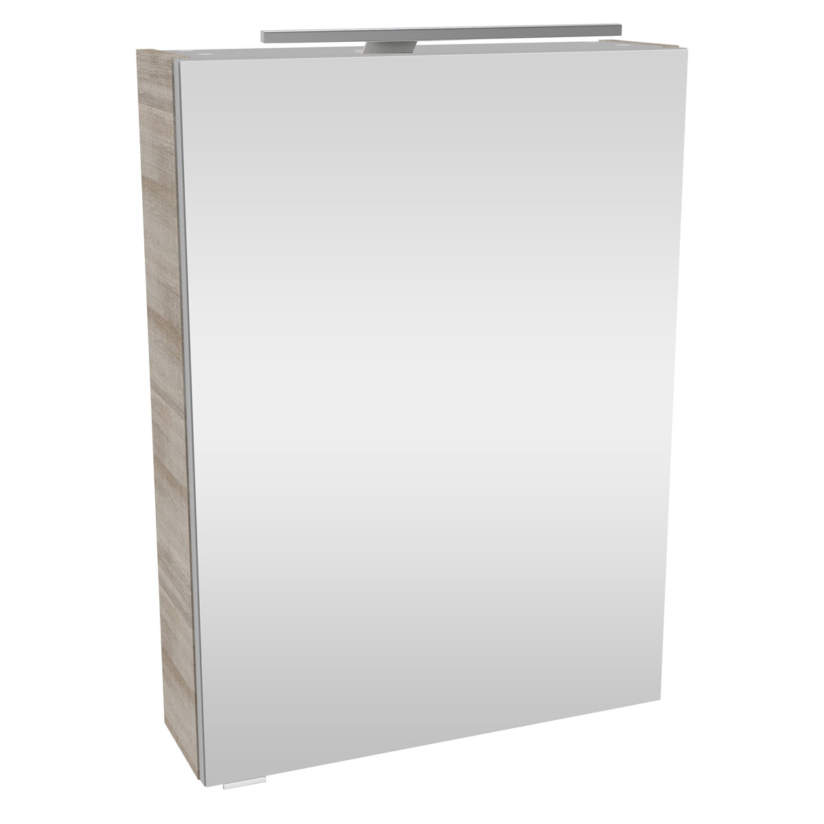 Fackelmann  Gäste-WC Spiegelschrank rechts SBC 500 x 680 x 153 mm GrauEiche