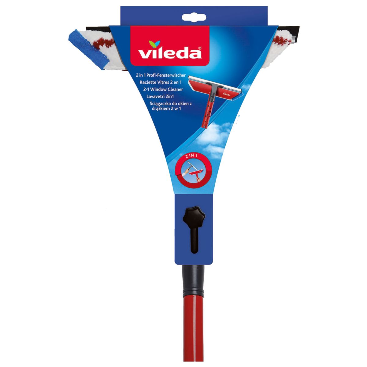 Vileda Profi-Fensterwischer inkl Stiel