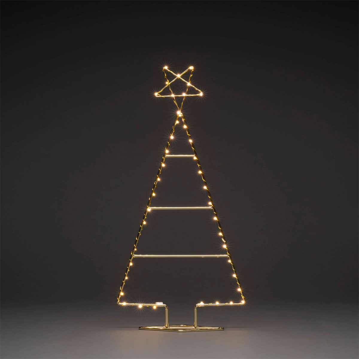 Konstsmide LED-Metallweihnachtsbaum messingfarben Bild 2