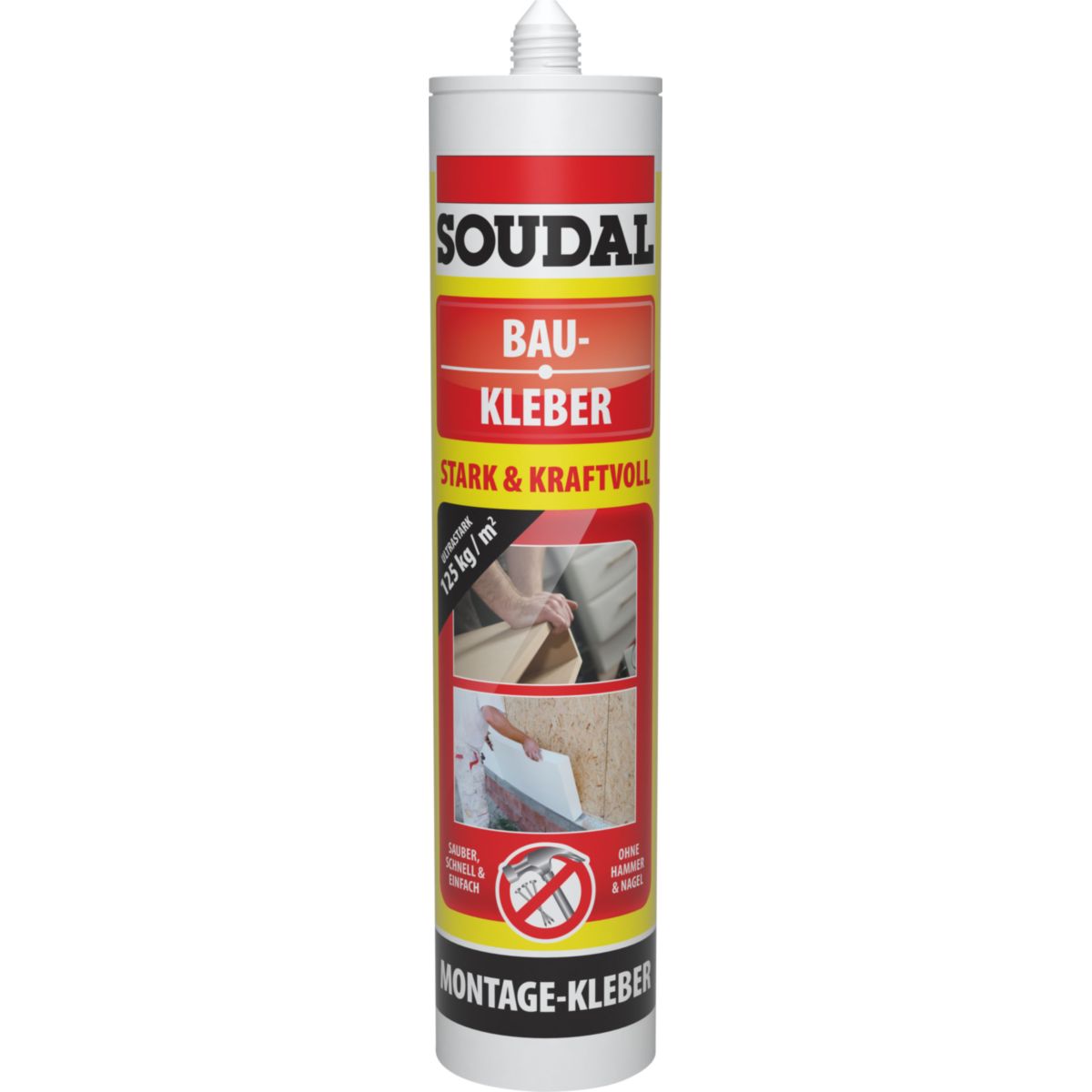 Soudal Baukleber weiß hohe Anfangshaftung