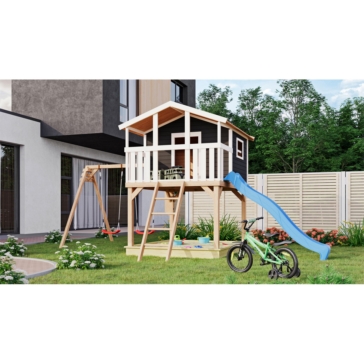Stelzenhaus Benjamin, 198 x 309 x 244 cm Stelzenhaus Benjamin, 198 x 309 x 244 cm