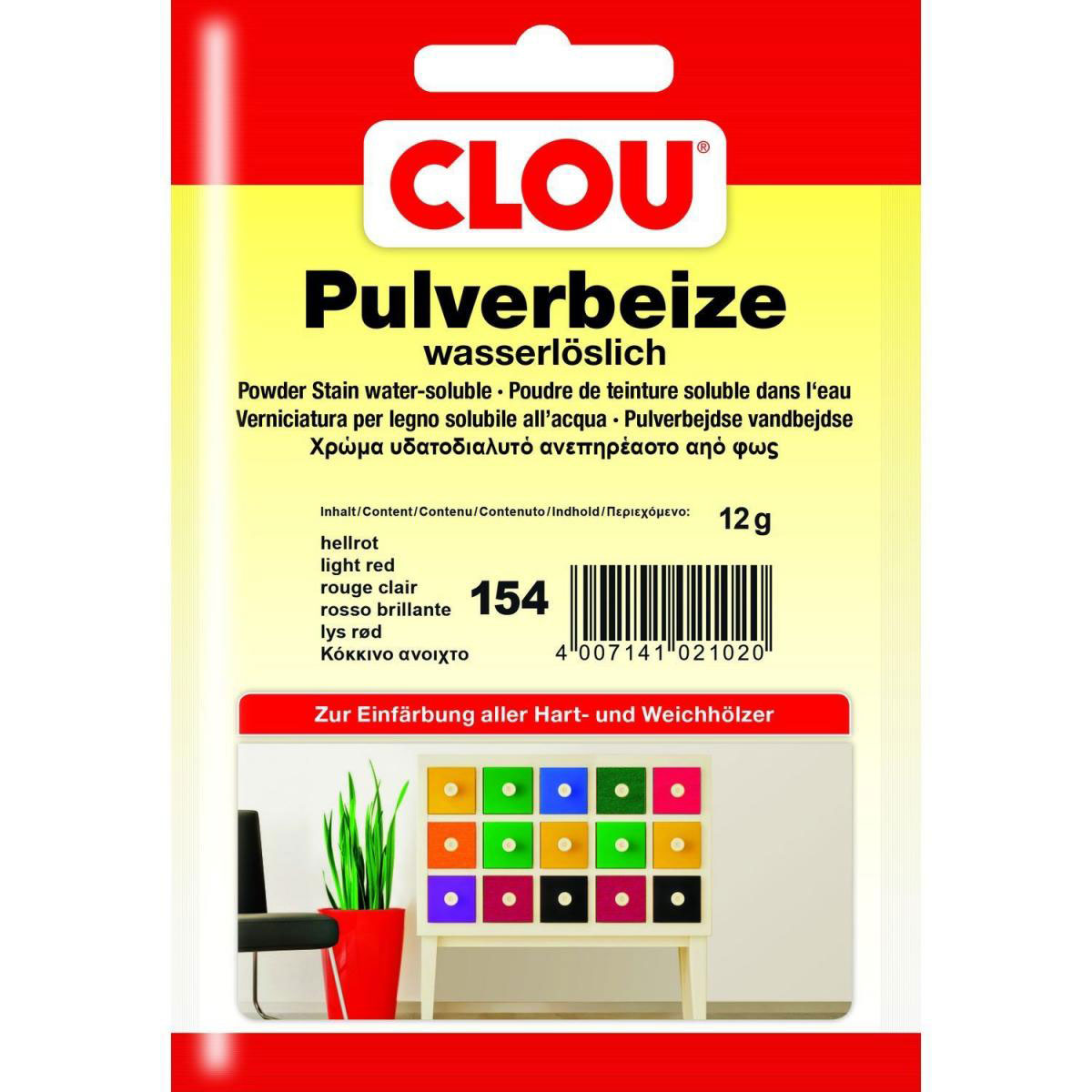 Clou Pulverbeize Hellrot 12 g