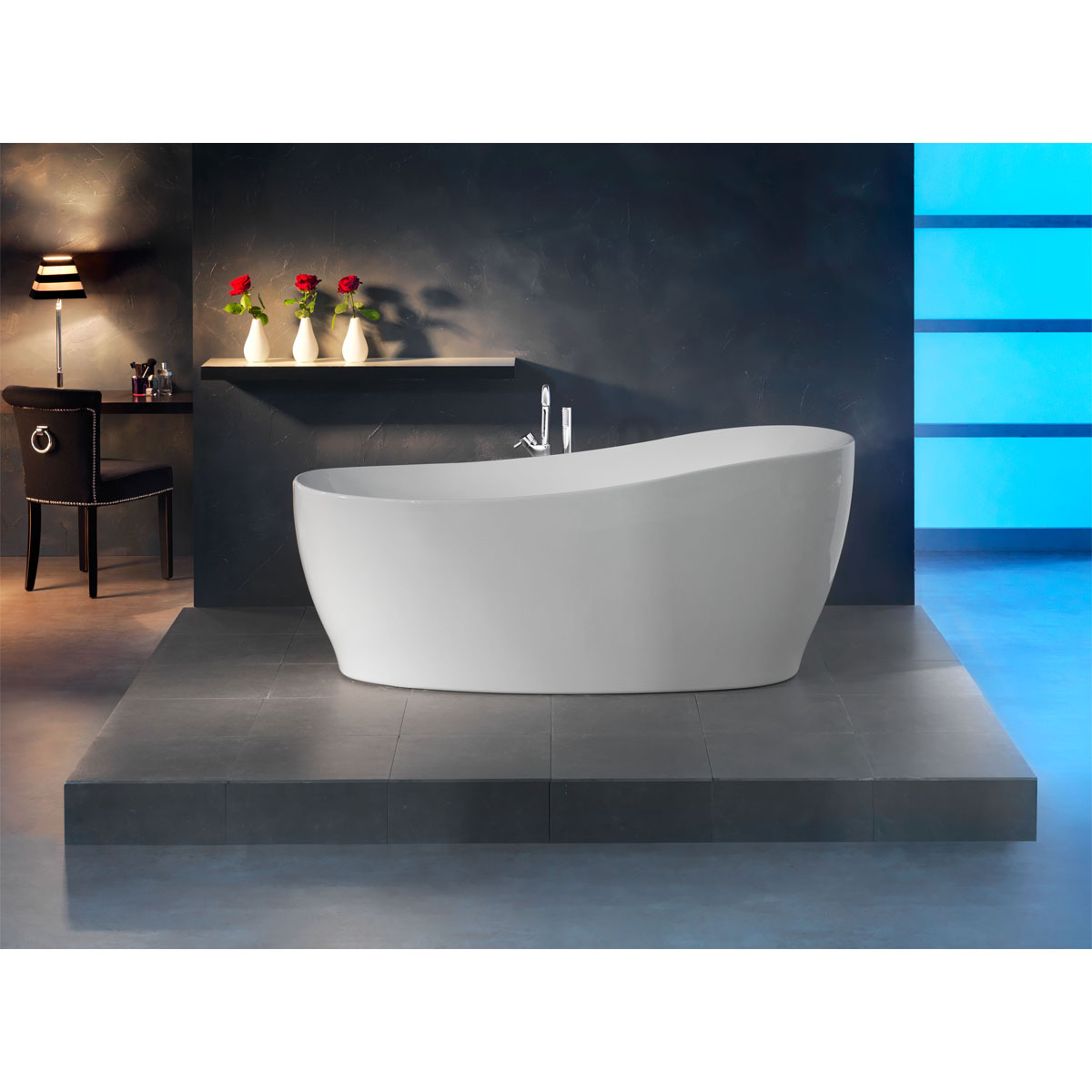 Ottofond Freistehende Badewanne Aviva 180 x 85 cm weiß Bild 2