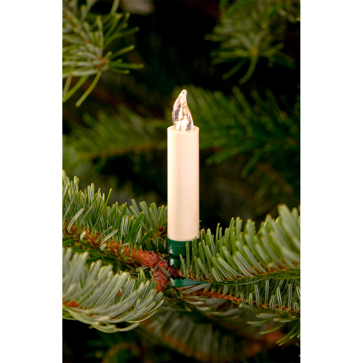 Krinner Christbaumkerzen LED Lumix Classic Mini Basis 12er Set Bild 3