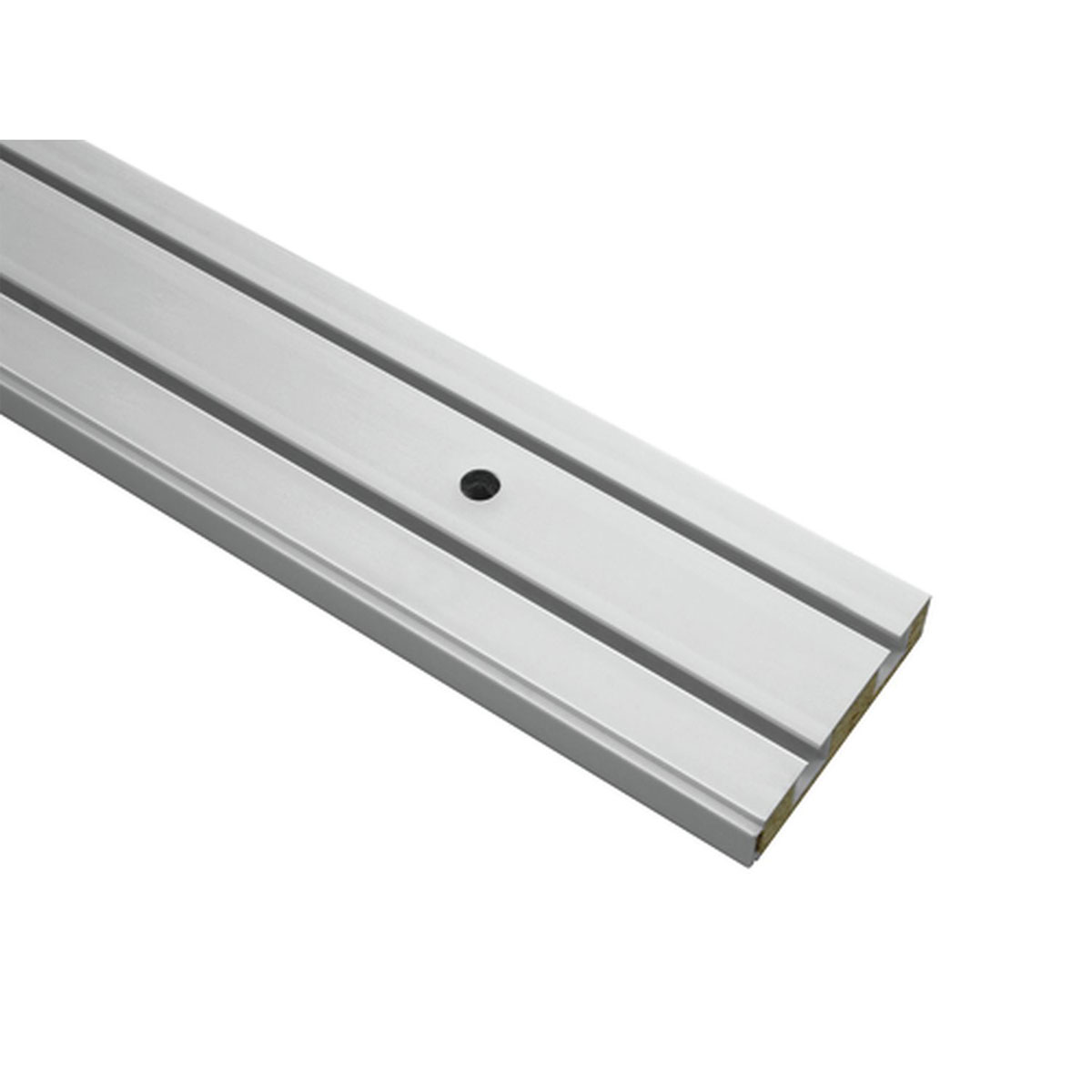 Gardinia Vorhangschiene GE2 150 cm mit Profil für Blendenbefestigung weiß Bild 2