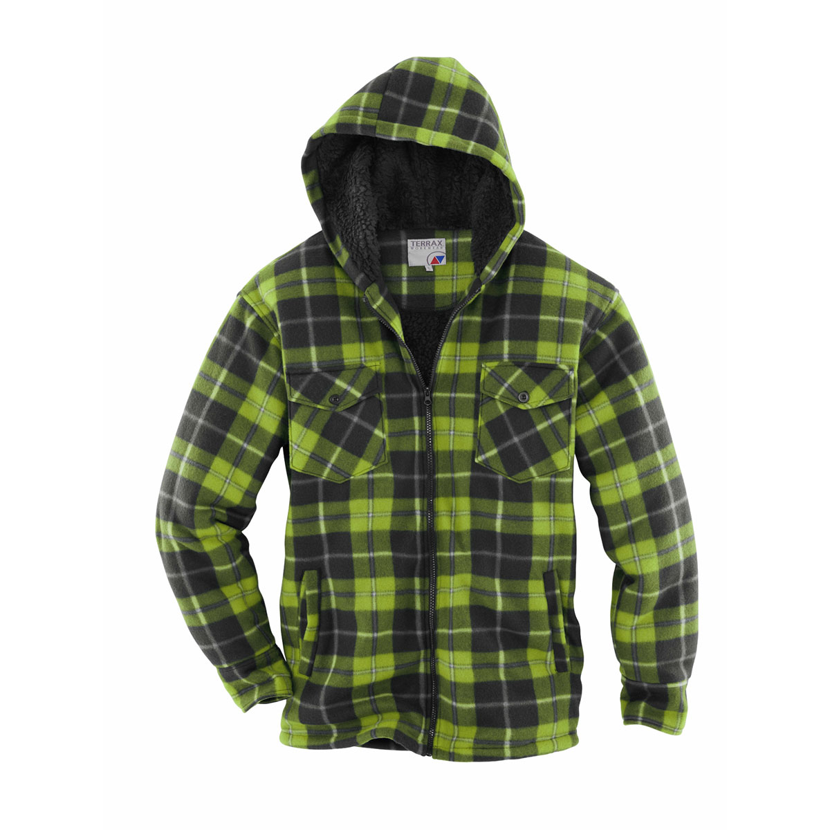 Terrax Workwear Thermohemd schwarz-limette Größe XL