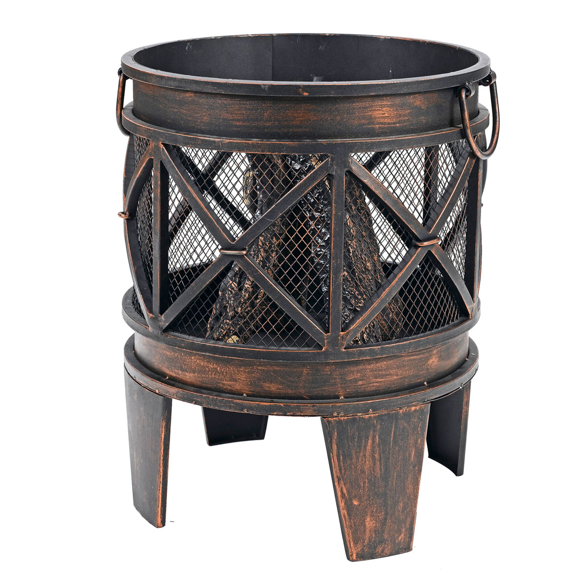 Rothmann Feuerkorb Oregon Rostoptik antik Durchmesser ca 42 cm Bild 1