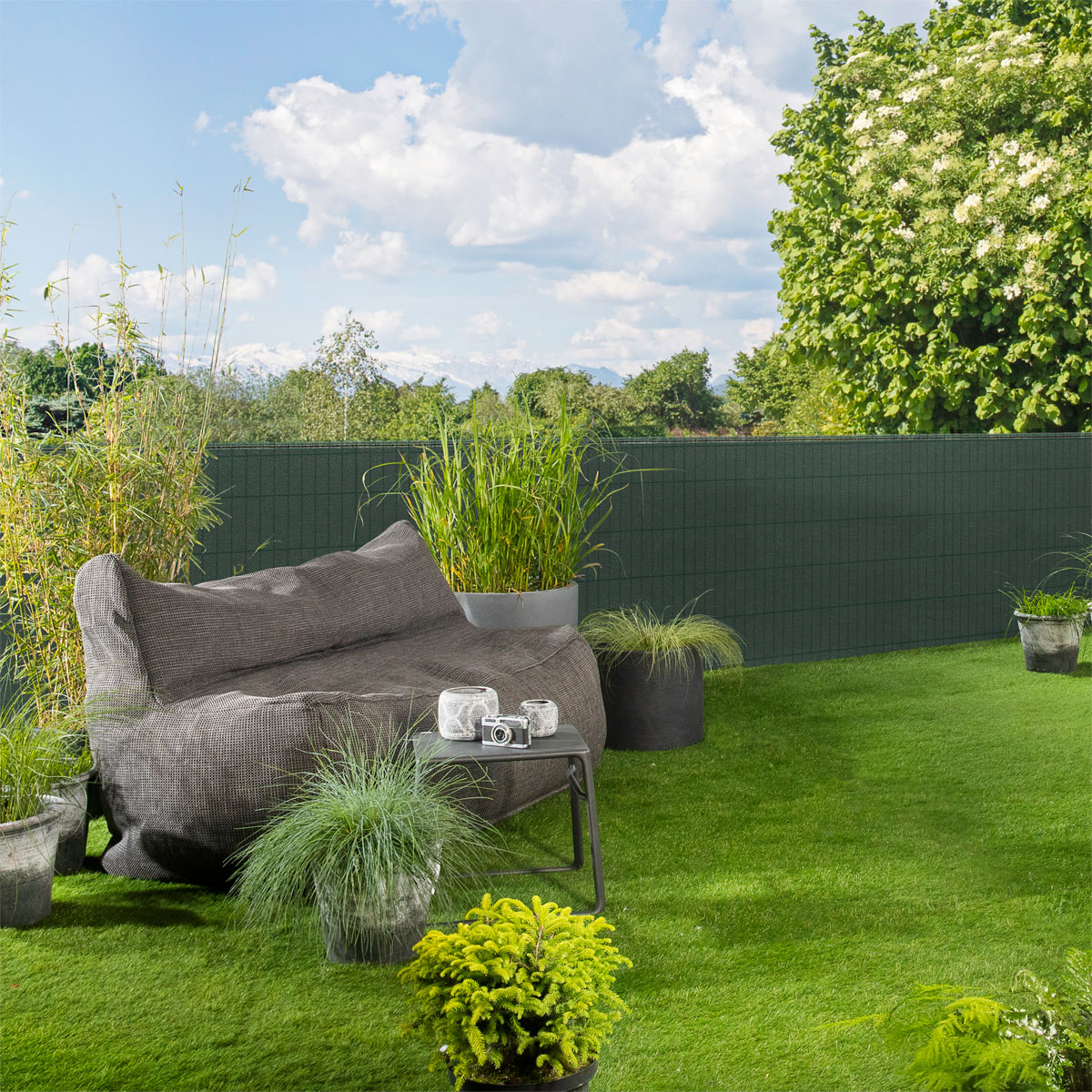 Windhager Zaunblende 1,8 x 25m grün Rolle Bild 2