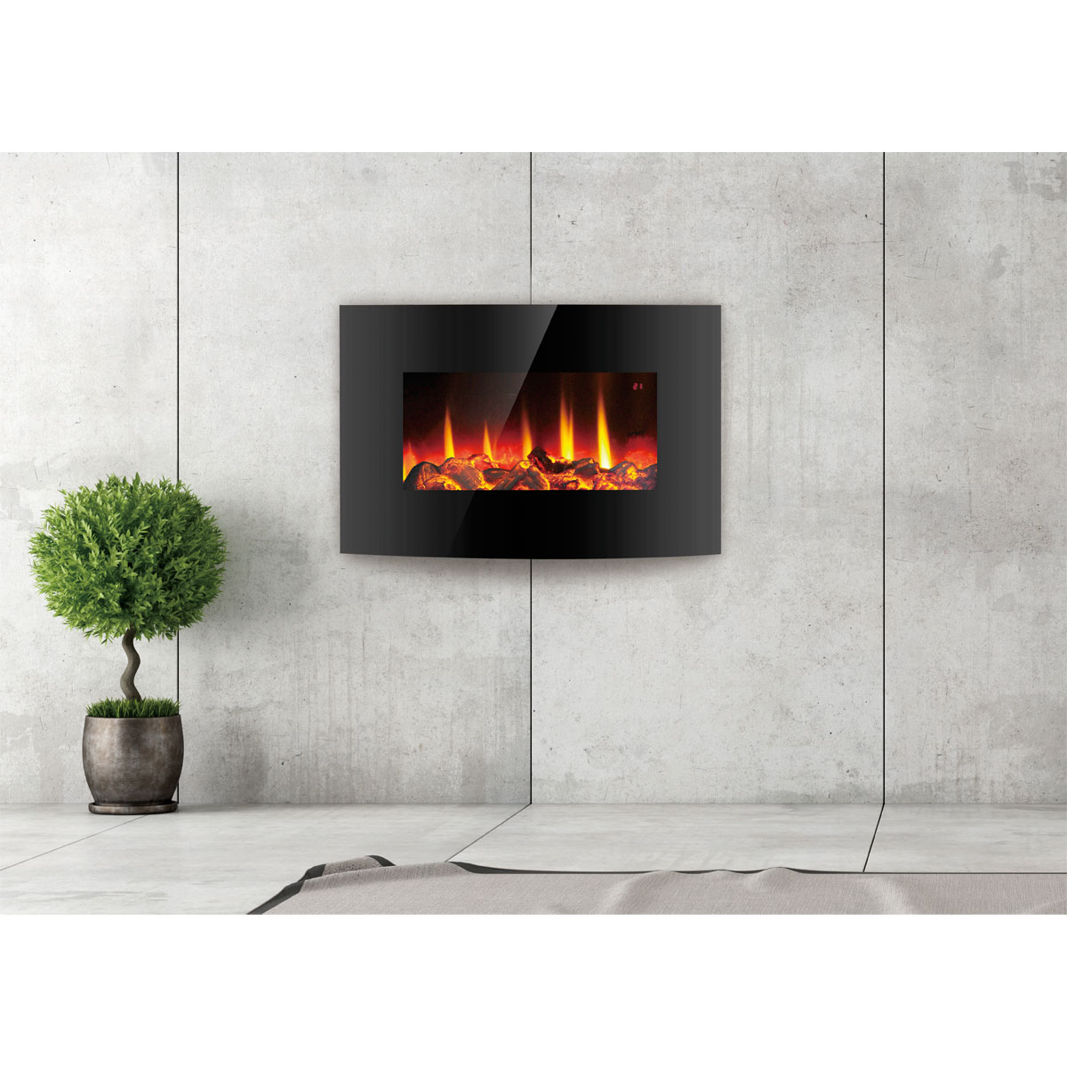 MyFireTool Elektrischer Wandkamin mit Fernbedienung inkl Batterien Bild 2