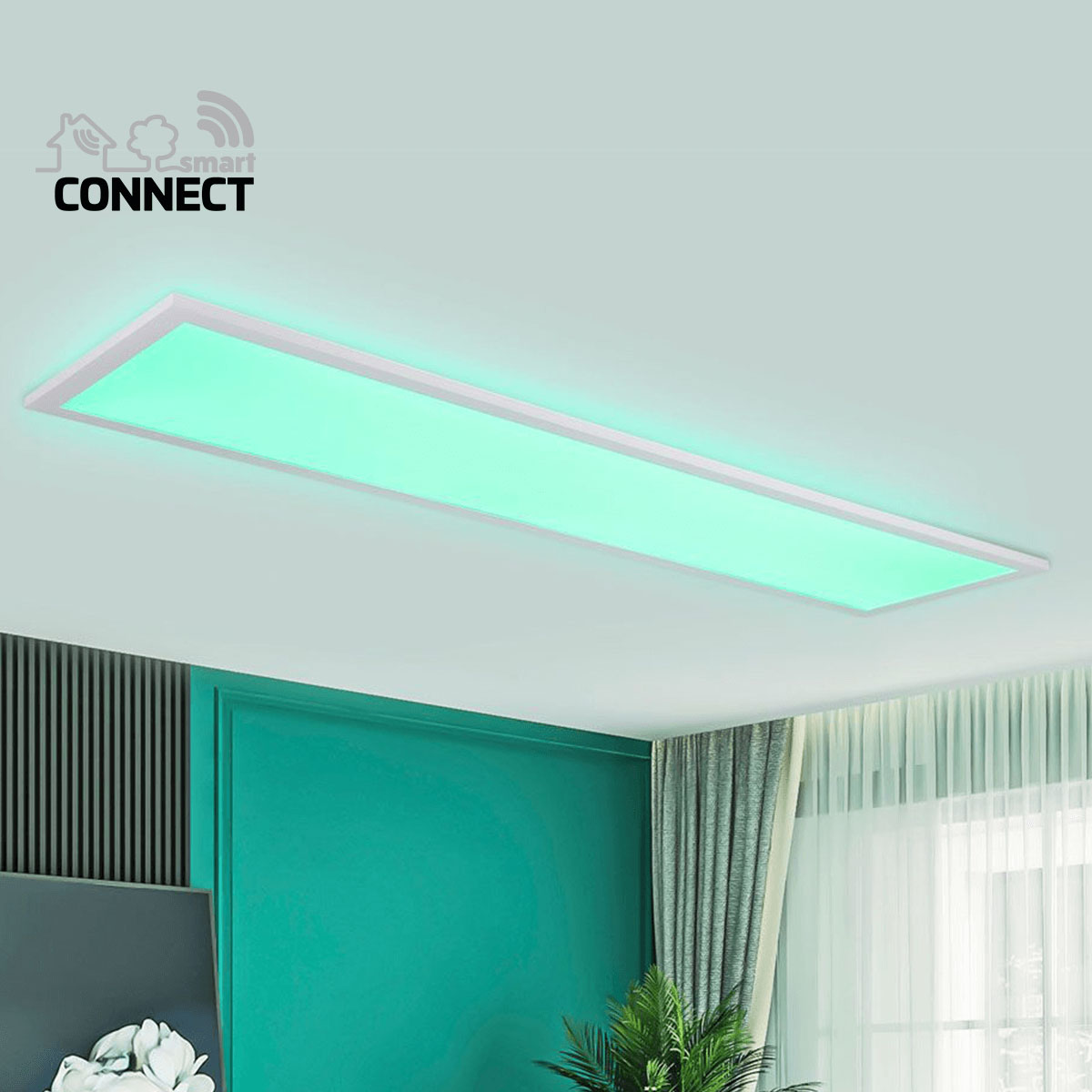 Flector LED-Panel Smart Connect 120 x 30 cm weiß Bild 5