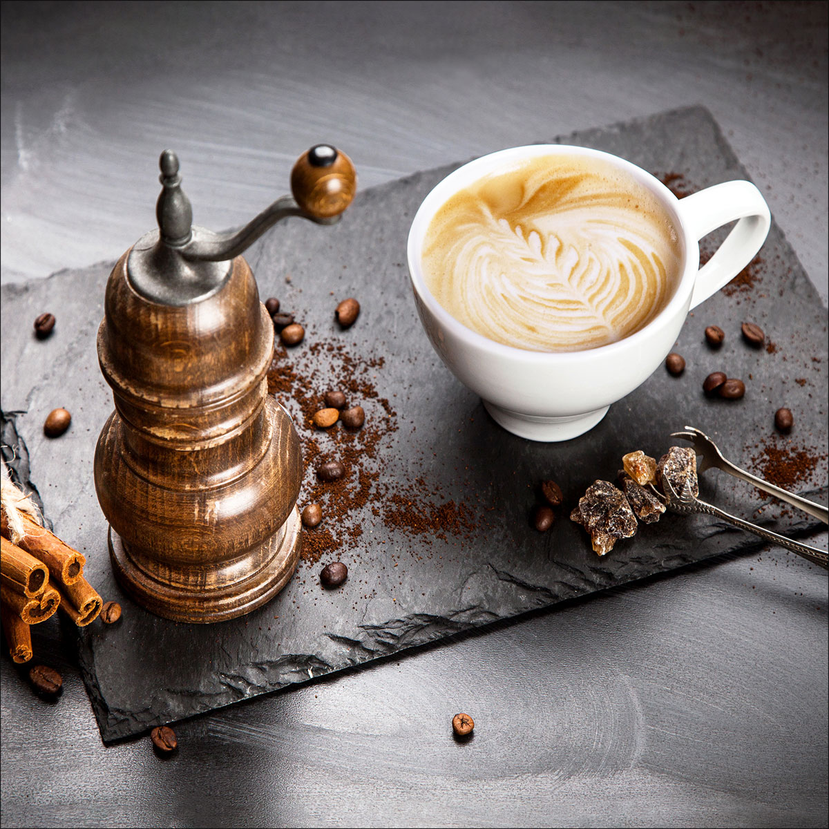 Glas-Art Cafe I 30 x 30 Glasbild