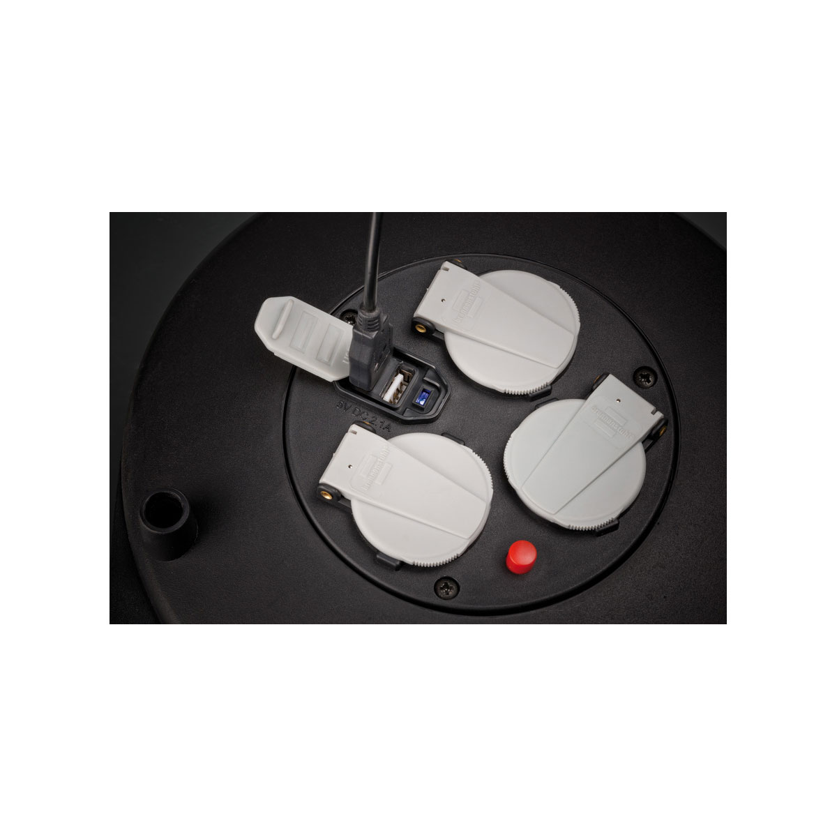 Brennenstuhl Kabelbox Vario-Line mit USB 10 m schwarz Bild 4