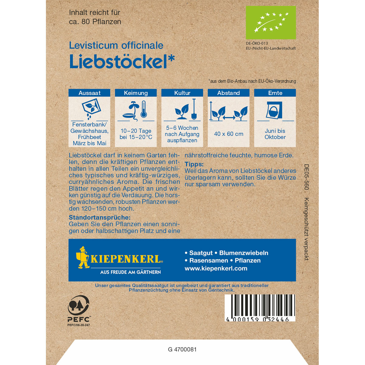 Kiepenkerl BIO Liebstöckel Verino Bild 2