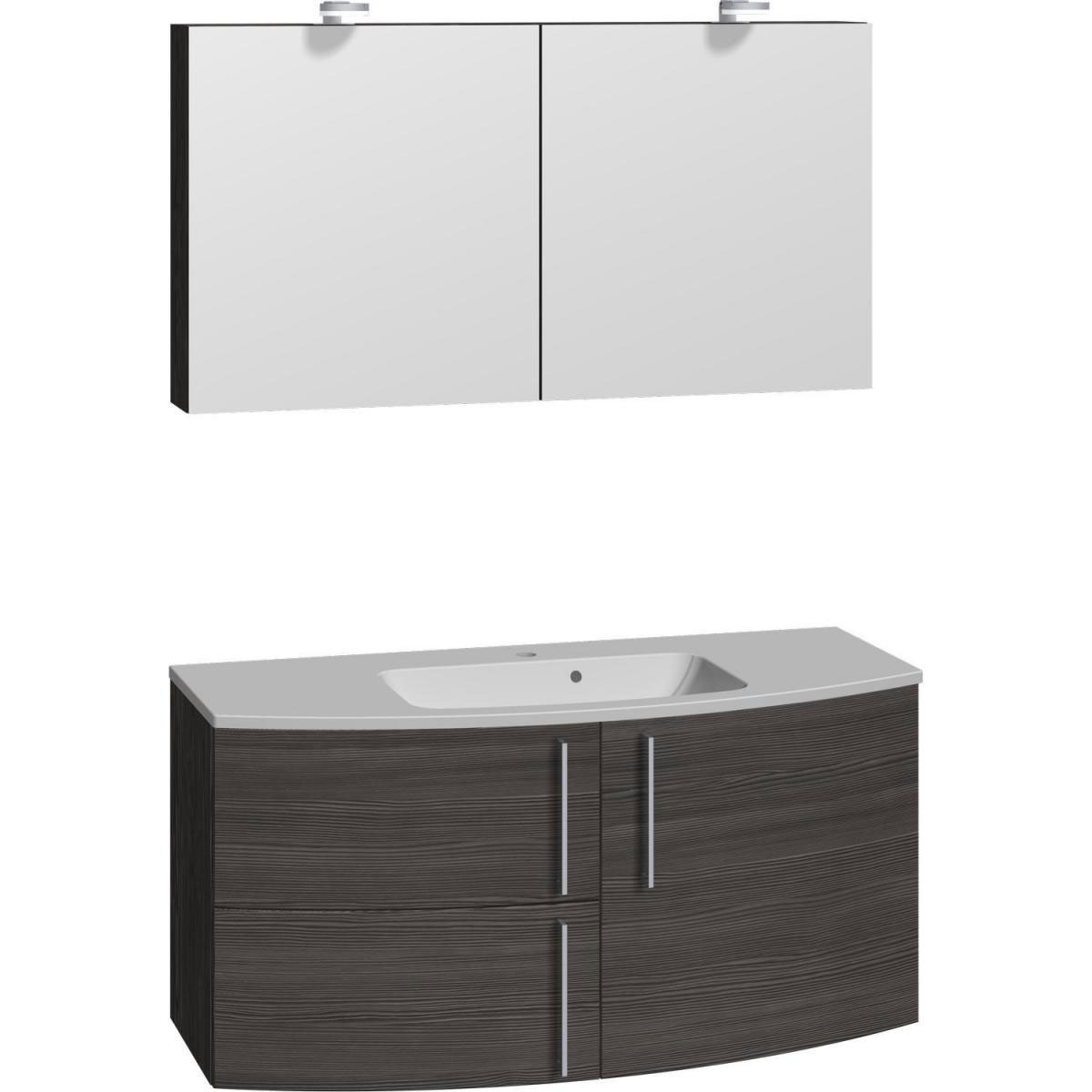 Scanbad Badmöbelset Modern und 120 cm Pine Grey