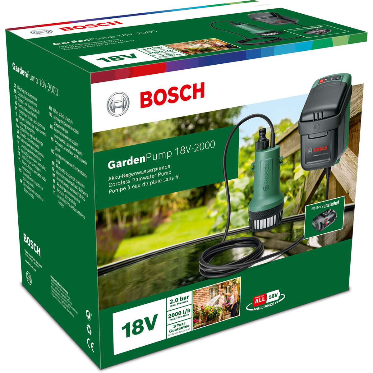 Bosch  Akku-Tauchpumpe GardenPump 18V Bild 2