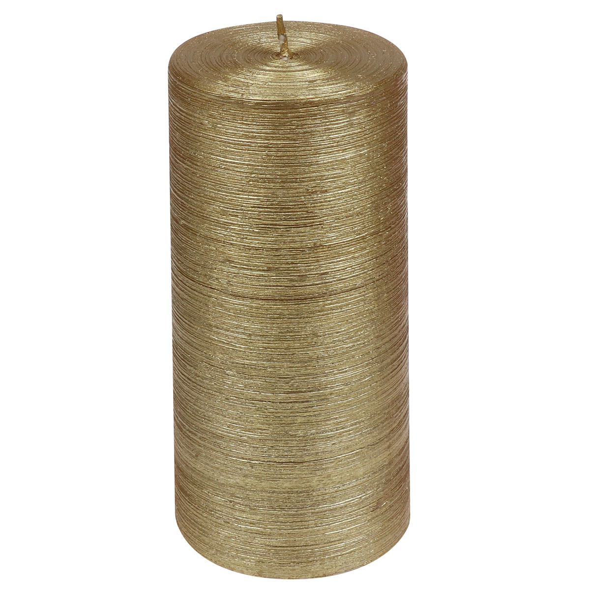 Stumpenkerze Glory 150 mm gold