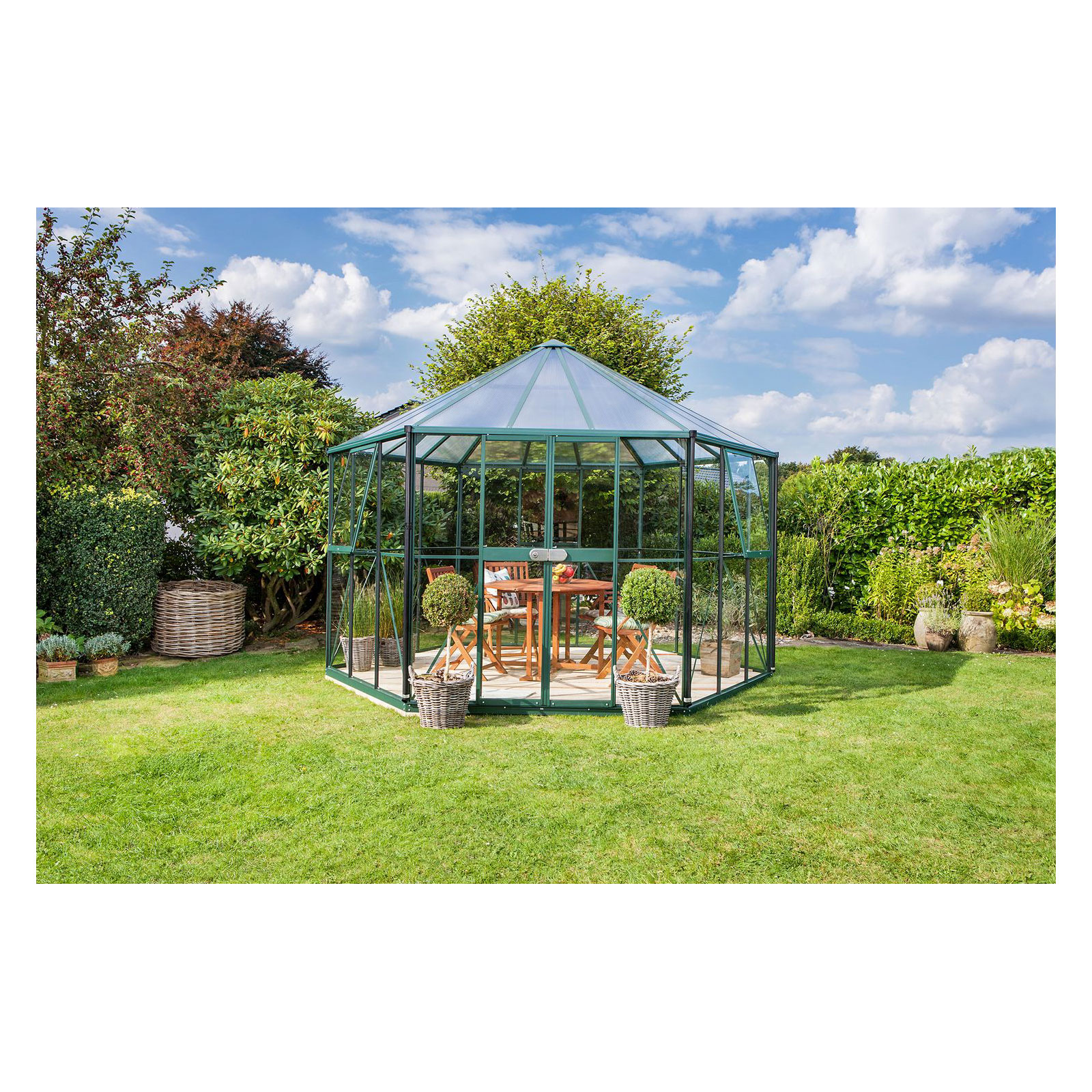 Vitavia Gewächshaus Juno 9000 9m² 3 mm grün