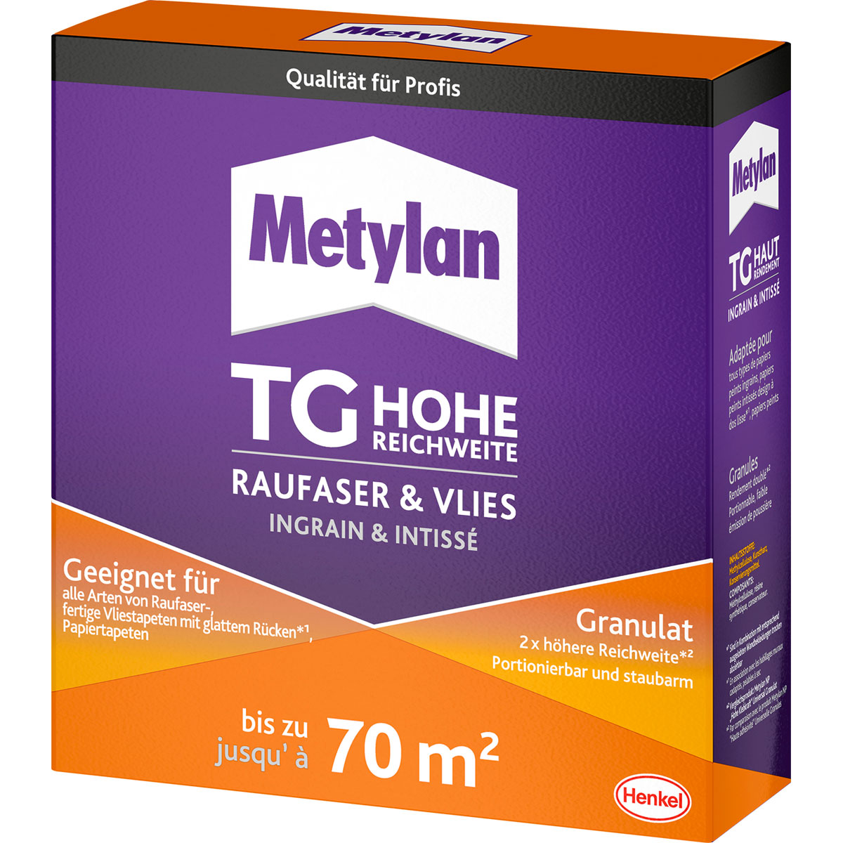 Metylan  Tapetenkleister Raufaser & Vlies Granulat TG Hohe Reichweite 500 g