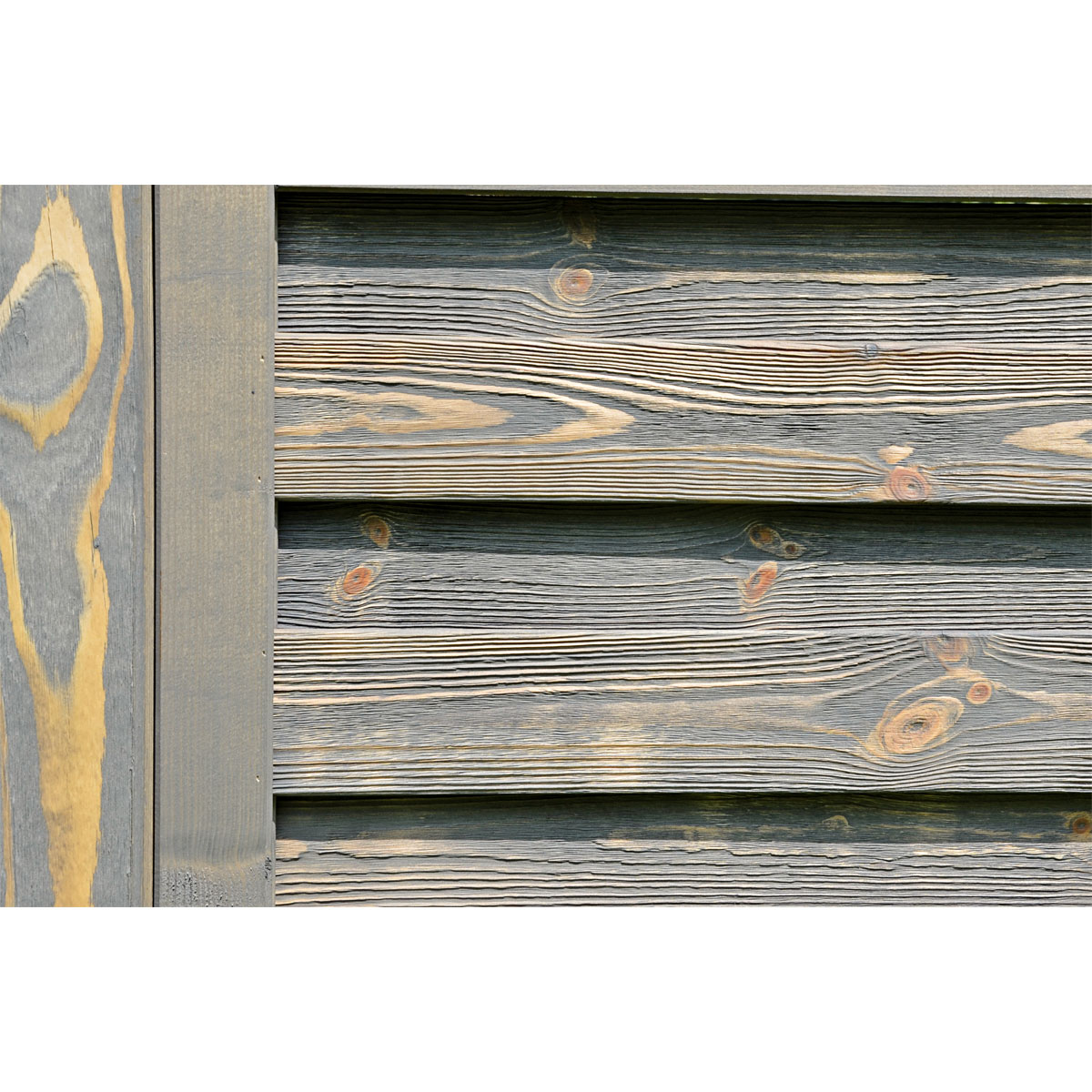 Sichtschutzzaun BARTEK grau lasiert 180 x 180 cm Bild 2