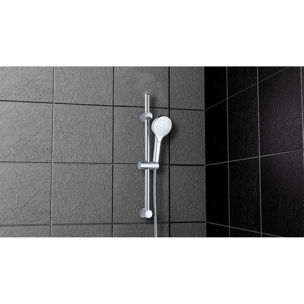 Stangenbrausen-Set zum Kleben chrom Bild 2