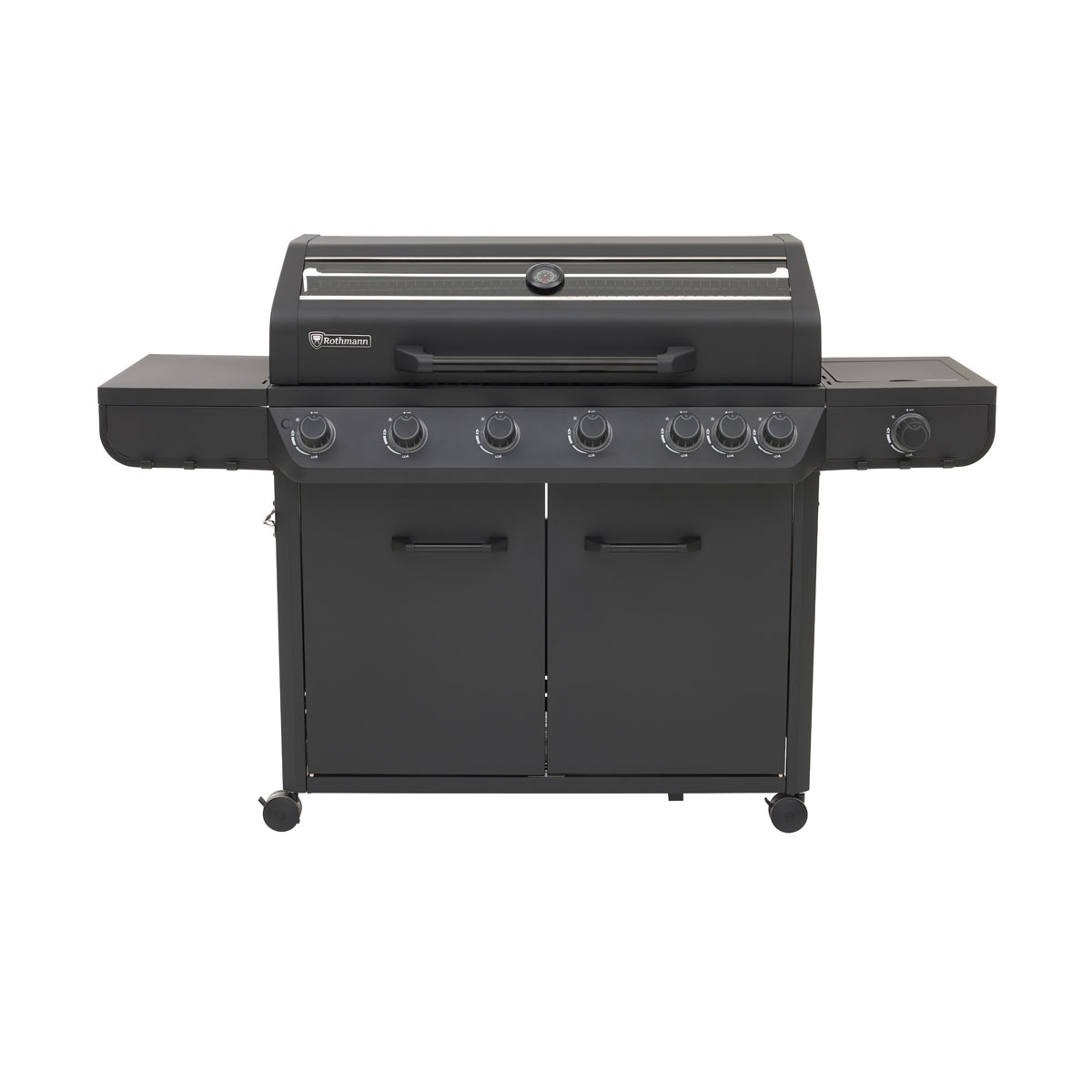 Rothmann Gasgrillwagen Vulcano 6 Turbo Plus Black Edition