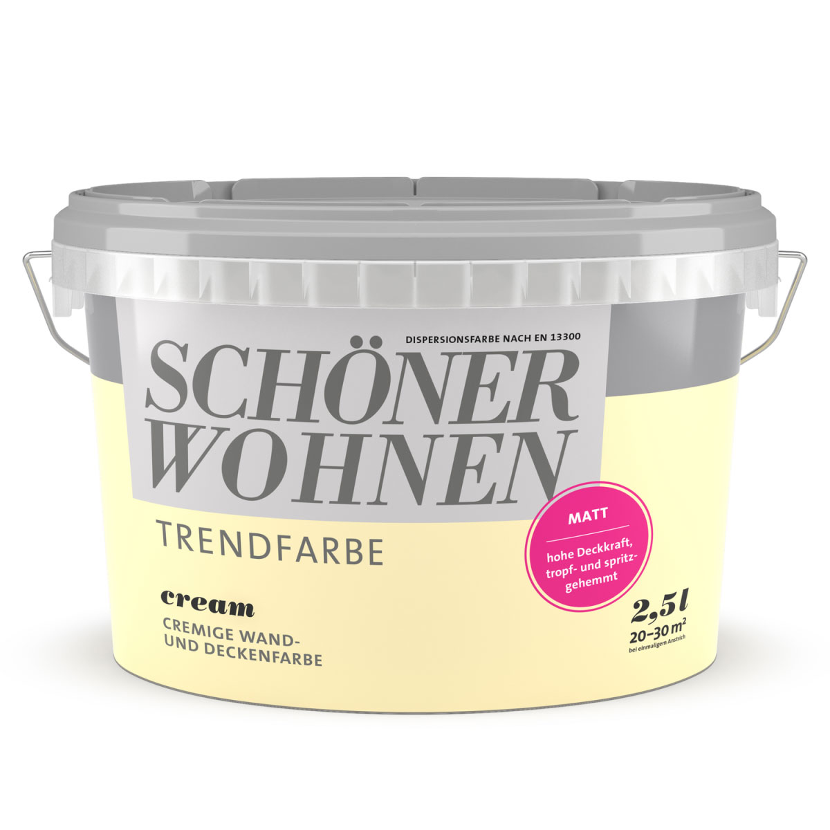 Schöner Wohnen Farbe Trendfarbe Cream Matt 2,5 L Bild 1