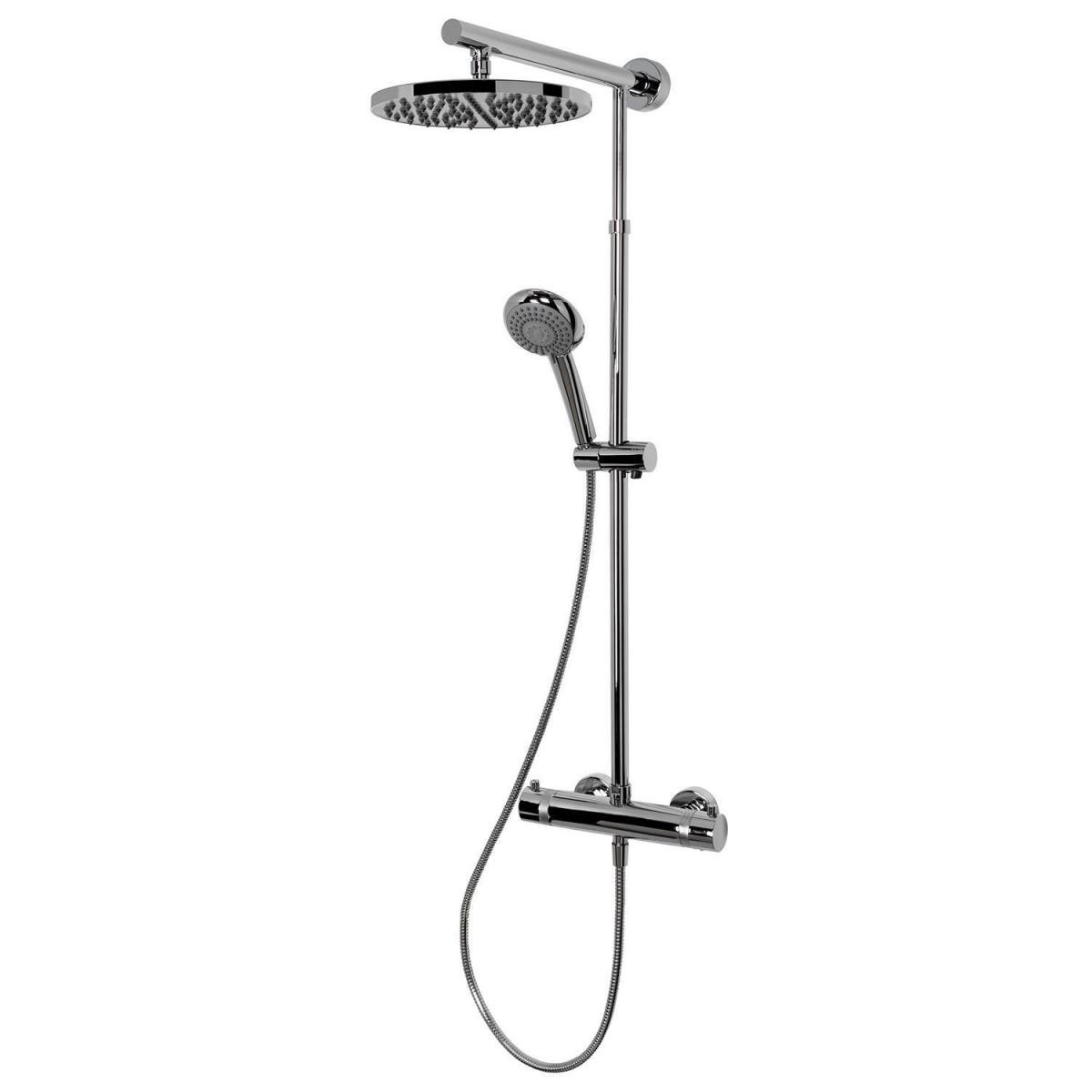 Schulte DuschMaster Rain Classic mit Thermostat Kopfbrause rund chrom