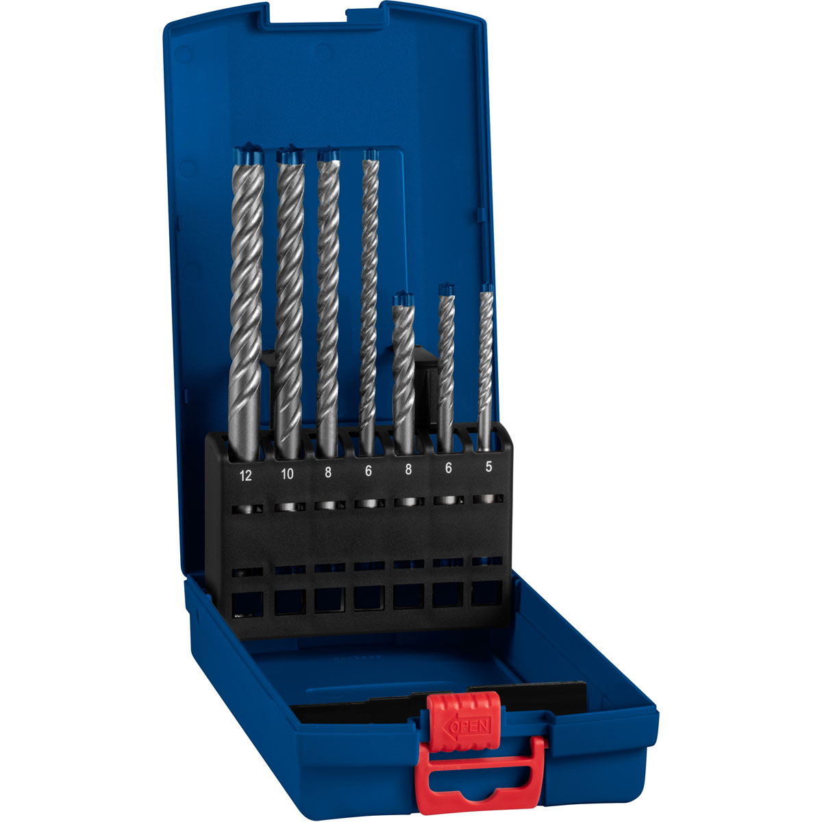 Bosch Professional Expert SDS plus-7X Hammerbohrer-Set 5/6/6/8/8/10/12 mm 7- teilig