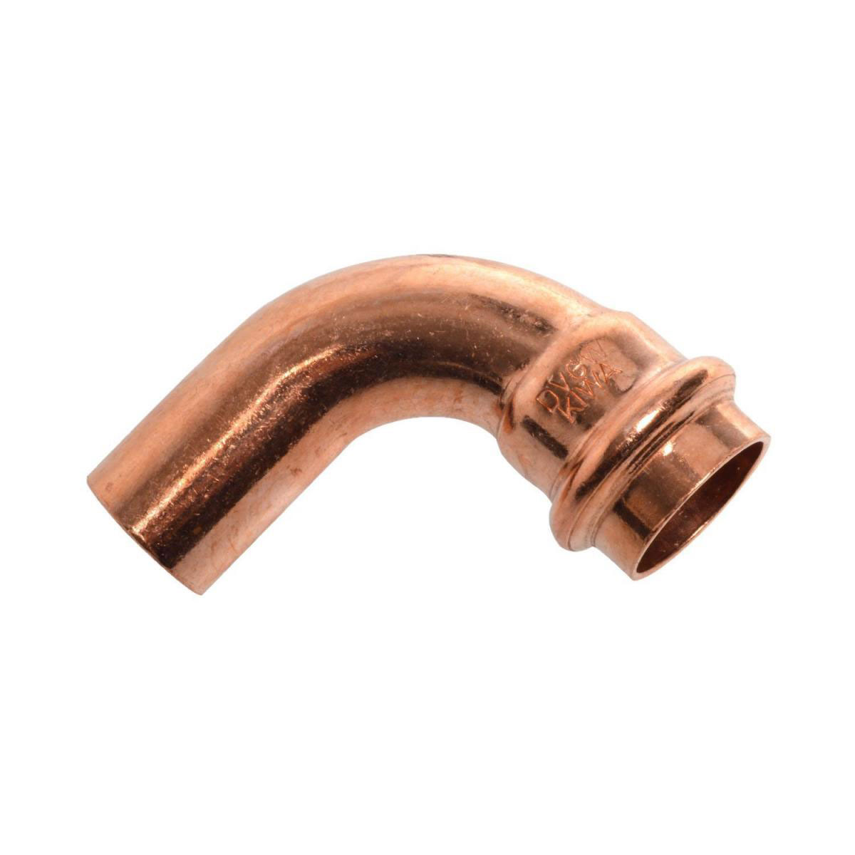 Kirchhoff Bogen 90 1 Muffe Pressfitting für Kupfer 22 mm V-Kontur 1 Stück Bild 1