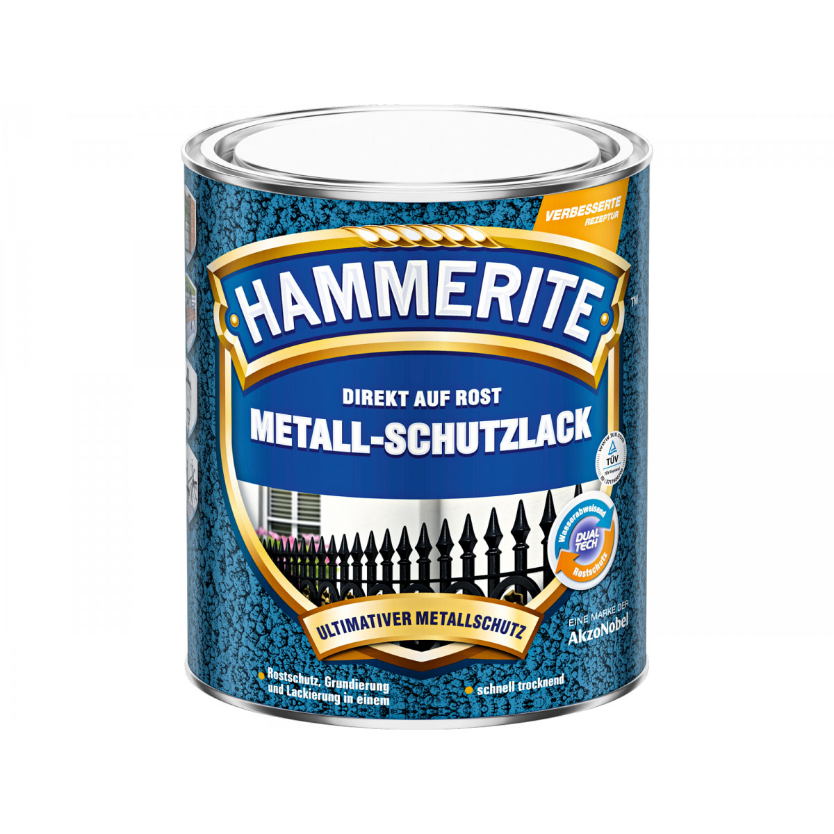 Hammerite Metallschutzlack dunkelgrün glanz 750 ml Bild 1