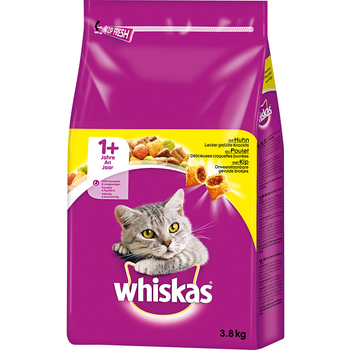 Whiskas Katzenfutter mit Huhn 3,8 kg | 935326