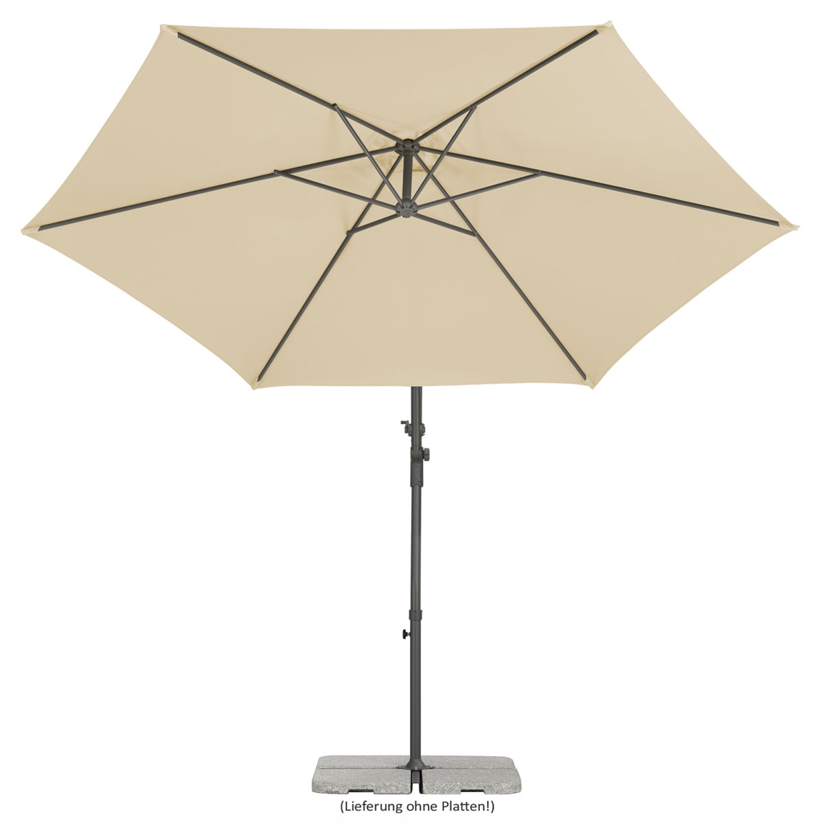 Schneider Schirme Sonnenschirm Genua Durchmesser 300 cm natur Bild 3