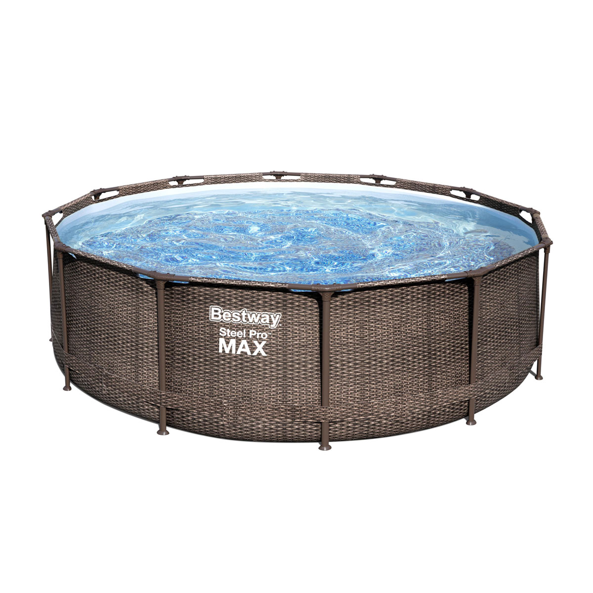 Bestway Frame Pool Komplett-Set mit Filterpumpe und Sicherheitsleit Bild 1